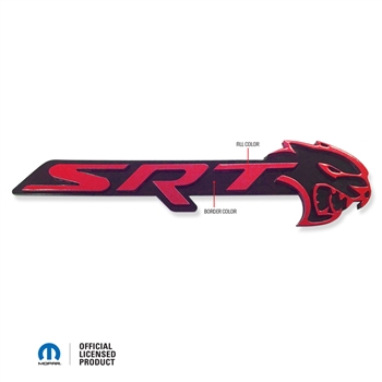 ABD Acrylic Custom Painted 18-up SRT Hellcat Grille Emblem - Click Image to Close